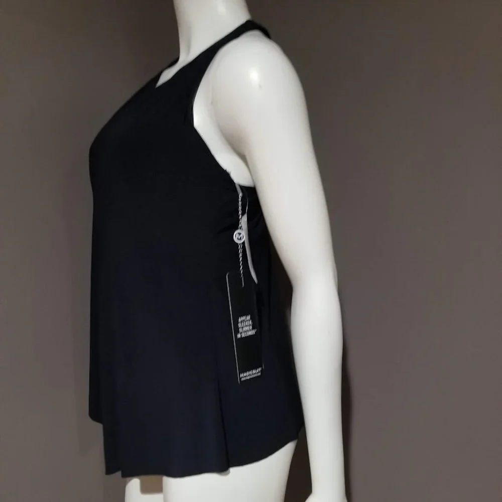 Magicsuit Solid Taylor Tankini Top Black Size 10 - Picture 3 of 11
